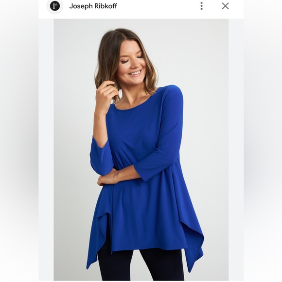 Joseph Ribkoff Blue Tunic Relaxed fit Top - Picture 1 of 7
